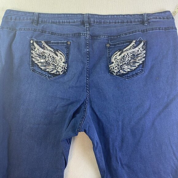 Avenue Women's Plus Size Bootcut 5 Pocket Jeans 32A - Picture 13 of 15